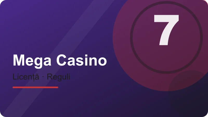 Joc responsabil la Mega Casino – ilustrație pentru secțiunea Mega Casino