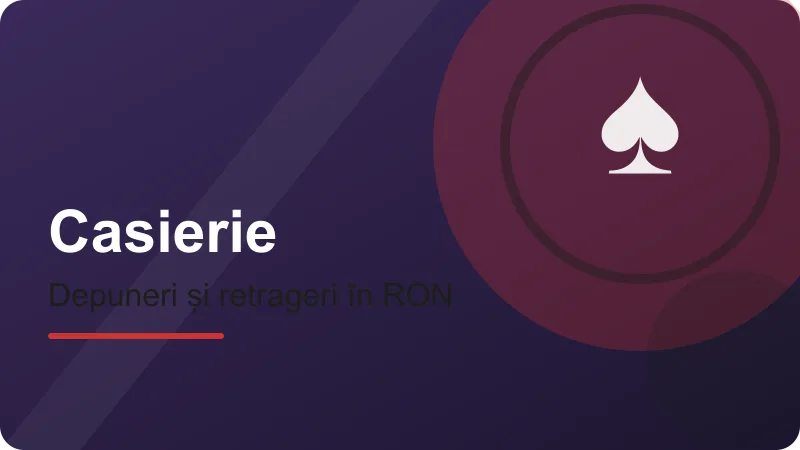 Depuneri și retrageri – ilustrație pentru secțiunea Mega Casino